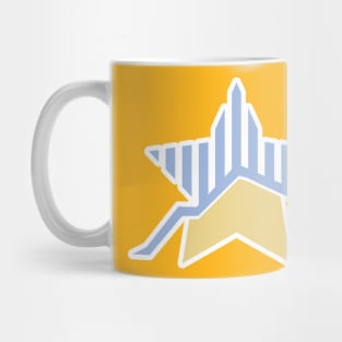 Finance graph star vector logo design. Logo template for financial company, brokers, mobile application. Mug